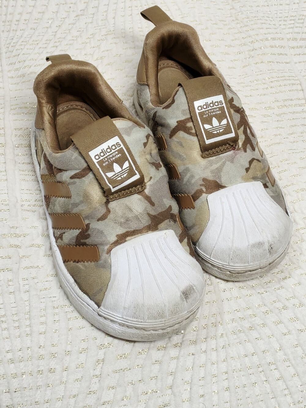 Adidas EE8390 Superstar 360 8C Kids Slip-On Shoes Unisex Brown Army Vtg Fitfoam